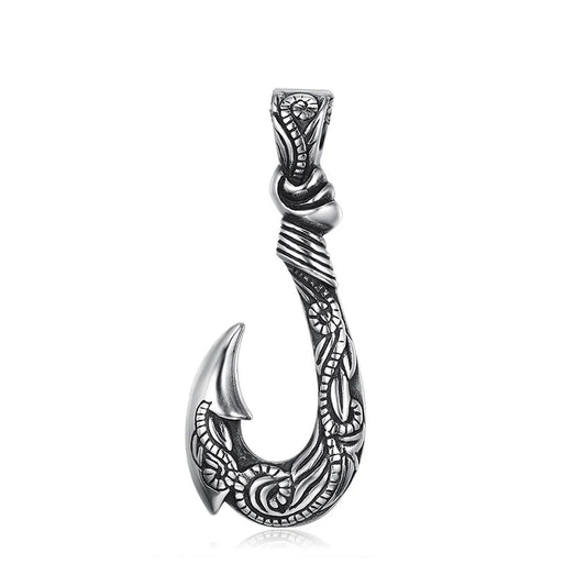 Qawwiy Vintage Stainless Steel Viking Anchor Necklace